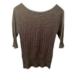 2/$15 Valerie Bertinelli Gray Knit Sweater Small